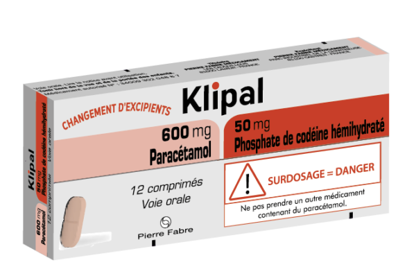 Achetez Klipal Codeine drogue 50 mg et 600 mg